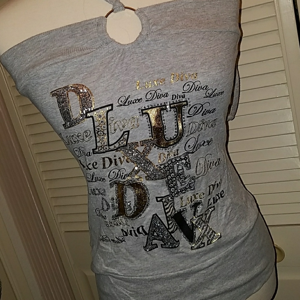 ⭐1 left⭐Luxe Diva Glitter Top - Picture 2 of 2